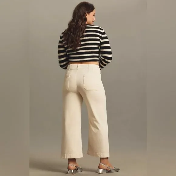 Anthropologie NWT Colette Cropped Wide-Leg corduroy size 23 - Picture 6 of 8